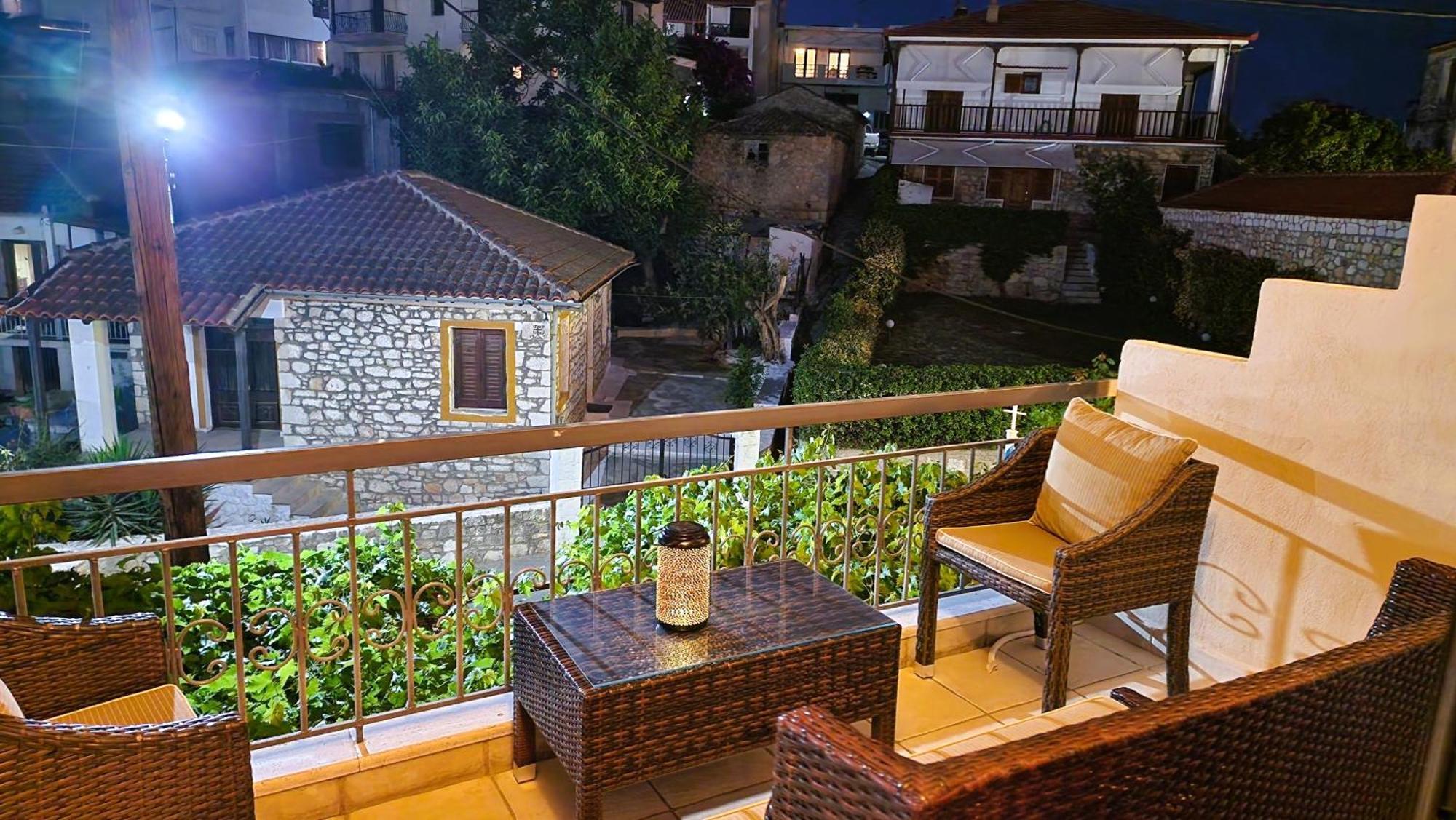 My Afytos Balcony Apartment Room photo